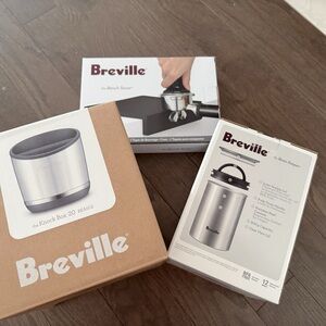COPY - brand new breville knock box, bean keeper, tamp mat
